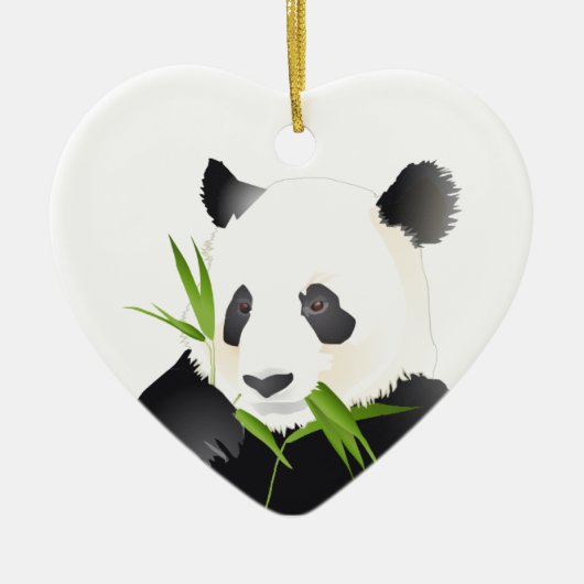Panda Beer Keramisch Ornament (Voorkant)