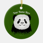 Panda Beer Keramische Versiering Keramisch Ornament (Voorkant)