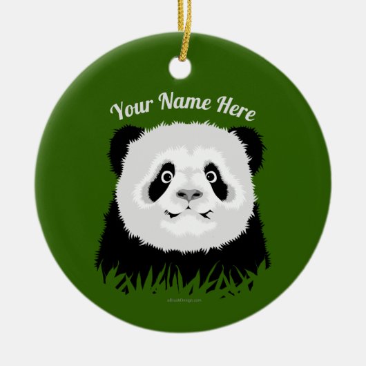 Panda Beer Keramische Versiering Keramisch Ornament (Voorkant)