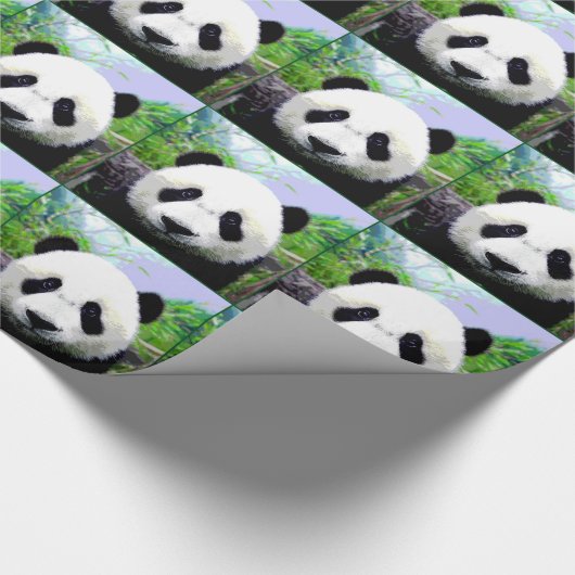 Panda Beer kerst inpakpapier (Hoek)