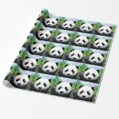 Panda Beer kerst inpakpapier (Uitgerold)