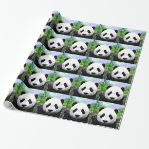 Panda Beer kerst inpakpapier