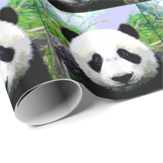 Panda Beer kerst inpakpapier (Rol Hoek)