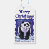 Panda Beer kerstcadeautags Cadeaulabel (Voorkant)