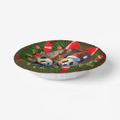 Panda Beer kerstfeest kommen (Gebogen)