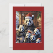 Panda Beer Kerstkaart (Voorkant)