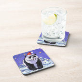 Panda Beer Kerstmis Bier Onderzetter (Rechterzijde)