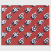 Panda Beer Kerstmis Cadeaupapier (Vlak)