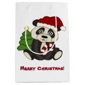Panda Beer kerstmis gepersonaliseerd Medium Cadeauzakje (Voorkant)