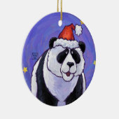 Panda Beer Kerstmis Keramisch Ornament (Rechts)