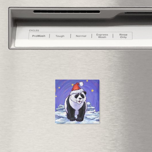 Panda Beer Kerstmis Magneet (Insitu (Vaatwasser))