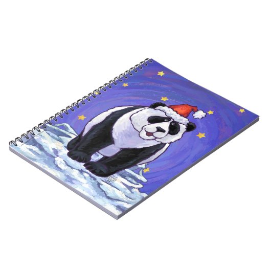 Panda Beer Kerstmis Notitieboek (Linkerzijde)