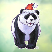 Panda Beer Kerstmis Raamsticker (Vel 3)