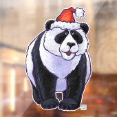Panda Beer Kerstmis Raamsticker (Vel 2)