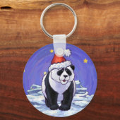 Panda Beer Kerstmis Sleutelhanger (Voorkant)