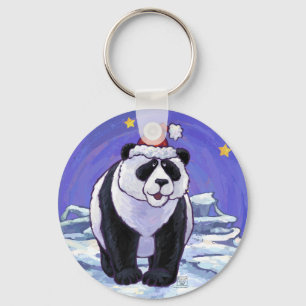 Panda Beer Kerstmis Sleutelhanger