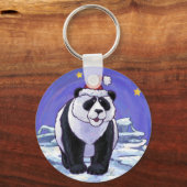 Panda Beer Kerstmis Sleutelhanger (Voorkant)