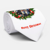 Panda Beer Kerstmis Stropdas (Opgerold)