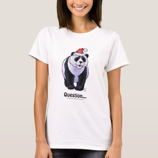 Panda Beer Kerstmis T-shirt (Voorkant)