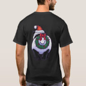 Panda Beer Kerstmis T-shirt (Achterkant)