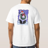 Panda Beer Kerstmis T-shirt (Achterkant)