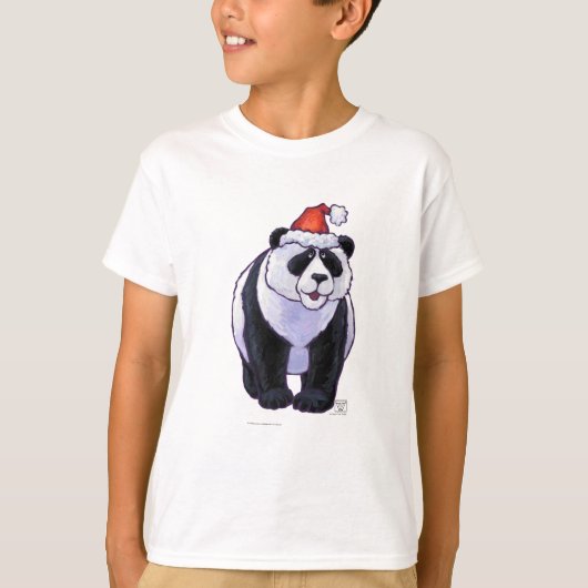 Panda Beer Kerstmis T-shirt (Voorkant)