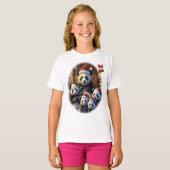 Panda Beer Kerstmis T-shirt (Voorkant volledig)