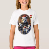Panda Beer Kerstmis T-shirt (Voorkant)