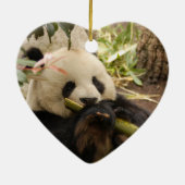 Panda Beer kerstversiering Keramisch Ornament (Achterkant)