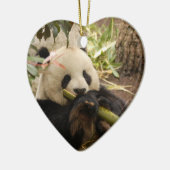 Panda Beer kerstversiering Keramisch Ornament (Links)