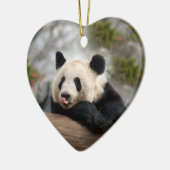 Panda-Beer kerstversieringen Keramisch Ornament (Links)
