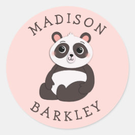 Panda Beer Kind Cute Envelope Sticker