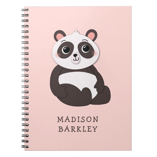 Panda Beer Kind Cute Notitieboek (Voorkant)