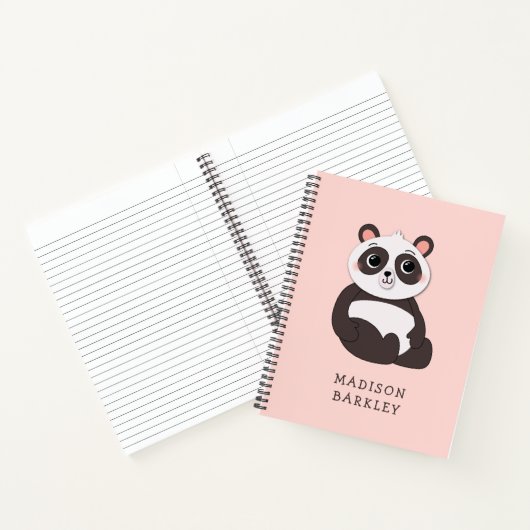 Panda Beer Kind Cute Notitieboek (Binnen)
