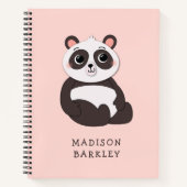 Panda Beer Kind Cute Notitieboek (Voorkant)