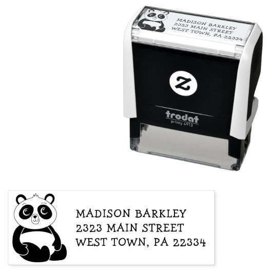 Panda Beer Kind Leuke retour adres stempel (In situ)