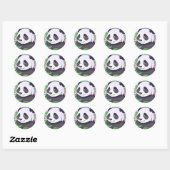 Panda beer Kinder Schattigee tropisch zoet grappig Ronde Sticker (Vel)
