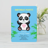 Panda Beer Kinderen Birthday Kaart (Staand voorkant)