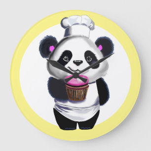 Panda Beer kinderkamer klok