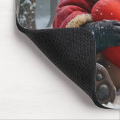 Panda Beer Knuffelen Een Hart Kussen Muismat (Hoek)