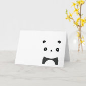 Panda Beer Knuffels Kaart (Gele Bloem)