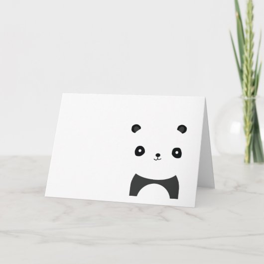 Panda Beer Knuffels Kaart (Voorkant)