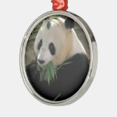 Panda Beer Knuffels Metalen Ornament (Links)
