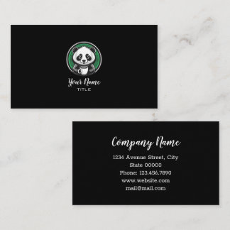 Panda beer koffie visitekaartje