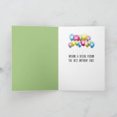 Panda Beer leest een verjaardagskaart Kaart (Binnen)