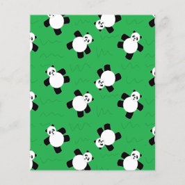 Panda beer leggen op gras