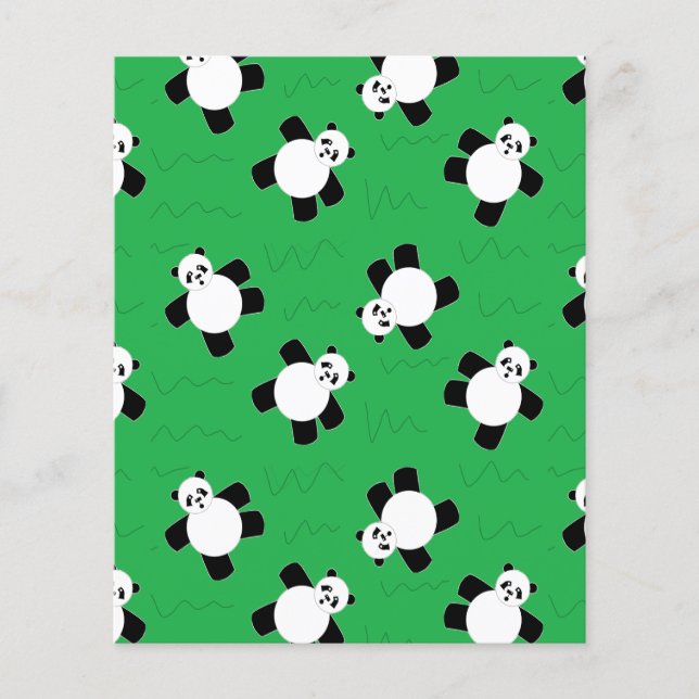 Panda beer leggen op gras (Voorkant)