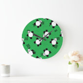 Panda beer leggen op gras grote klok (Huis)