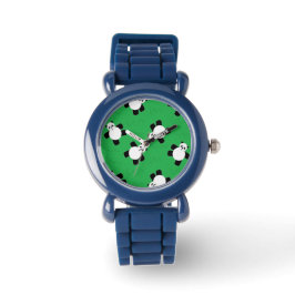 Panda beer leggen op gras horloge