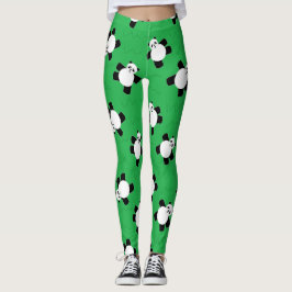 Panda beer leggen op gras leggings
